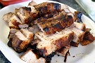 home made roasted pig after